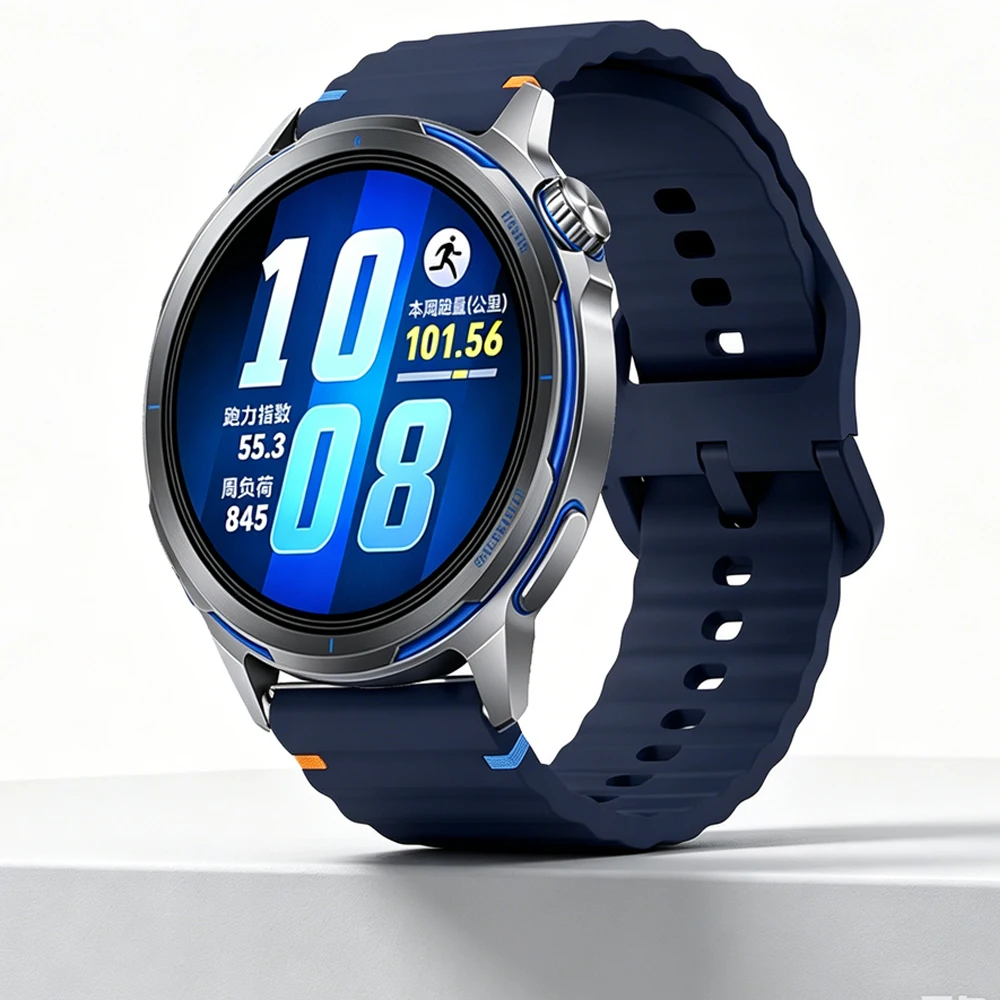 Breathable Wave Silicone Watch Strap - Multiple Widths Available