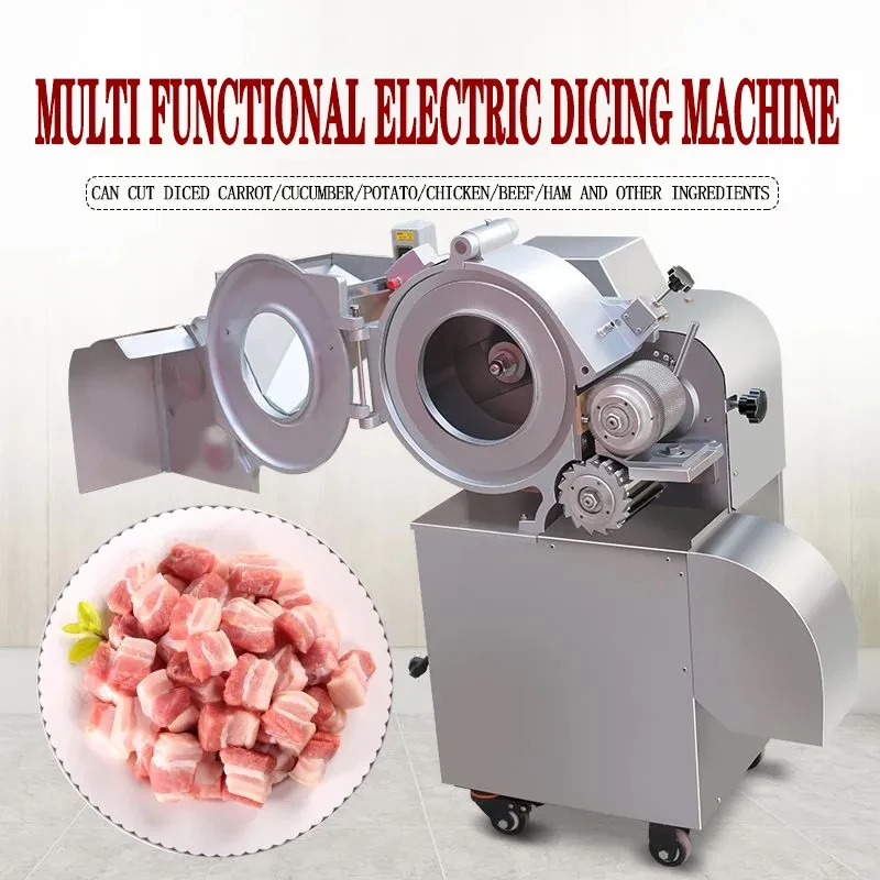 

Efficient Electric Vegetable Cutter Pineapple, Peach, Mango, Kiwifruit, Dicing Machine Potato And Radish Shredder