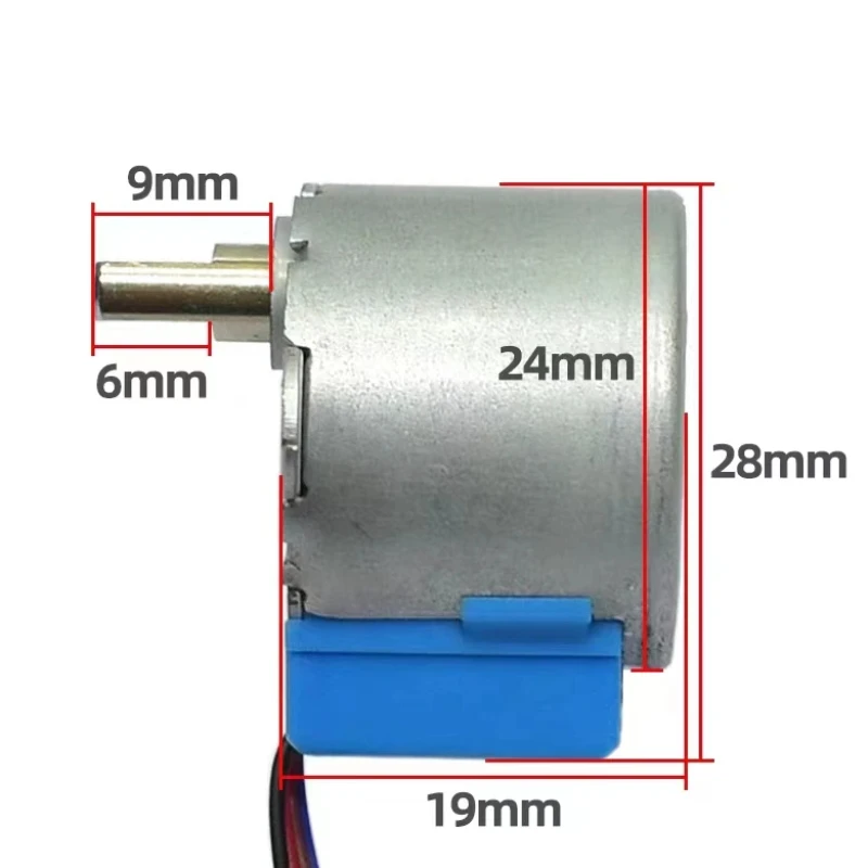 Stepper Motor 4-Phase 5-Wire DC Gear Stepper Motor 5V 24BYJ48 Reduction Motor Ratio 64:1 for Single Chip Microcomputer Camera Monitoring