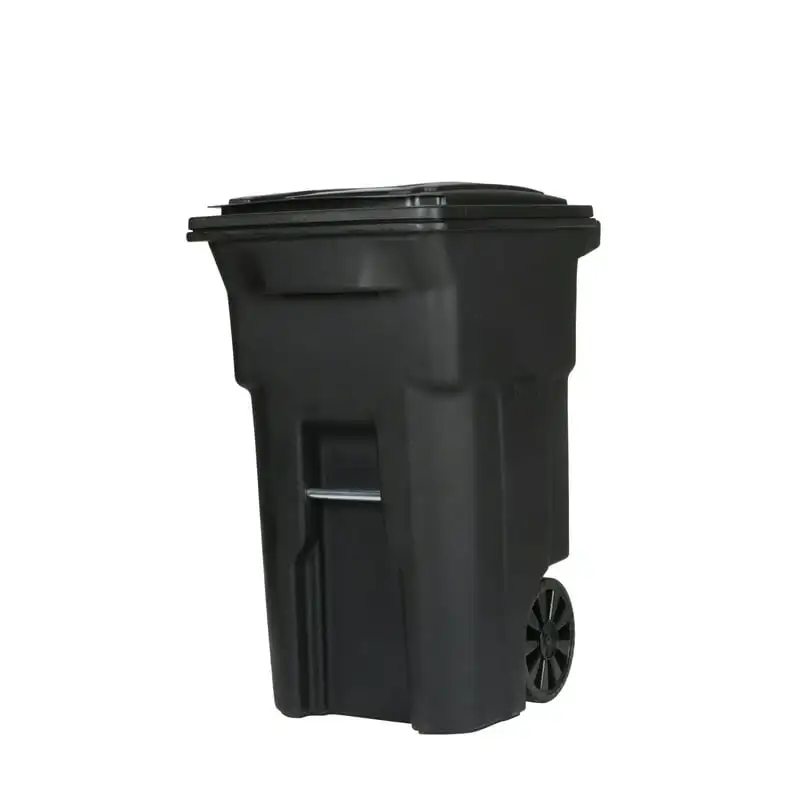 gallonblackgarbagecanwithwheelsandlidHomeCartrashcanGarbage