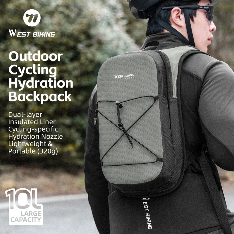 웨스트 바이킹 하이드레이션 사이클링 백팩 10L 보냉 기능 야외 하이킹 등산 MTB 로드 바이크 가방 경량 스포츠 백팩