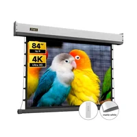 84 inch 4k motorized projector screen 16:9 DLP nano soft white screen 3D desktop tension screen projector - Image 2