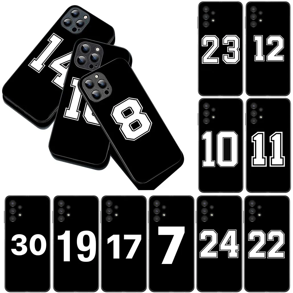 Sports-Themed Lucky Number Phone Case Cover