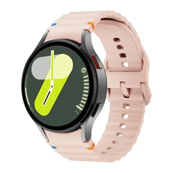 Premium Silicone Sport Band for Smartwatch - Durable and Comfortable Replacement Strap (Pink sand 03)