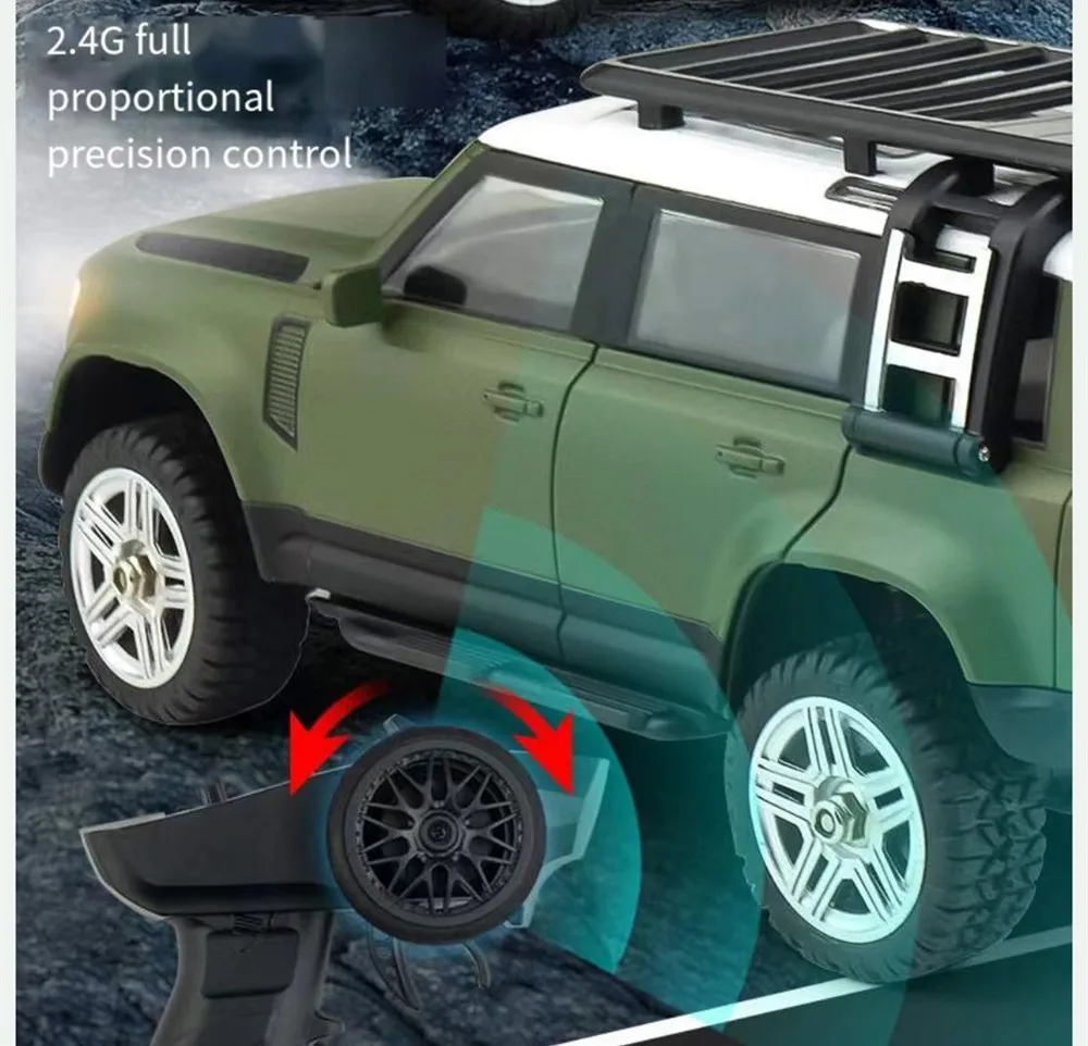 Children's Toy Full Scale 1/24 Simulation Alloy Four-wheel Drive Climbing Off-road Vehicle SG-2402 RC Crawler Model Toy Car