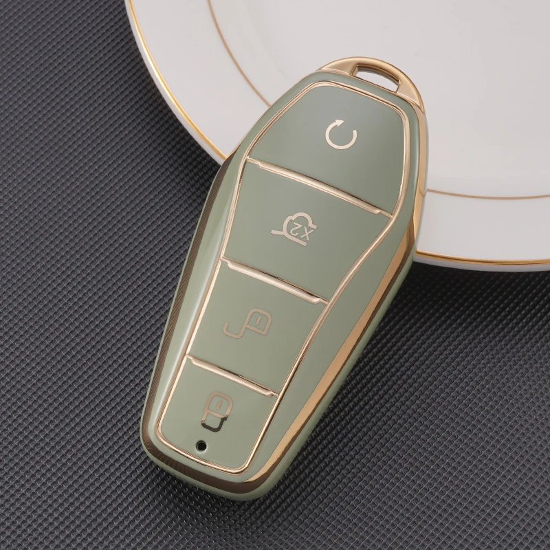 Capa Macia TPU Para Chaveiro De Carro BYD Song Plus Atto 3 Han EV Tang Dm Qin Seal Dolphin Remote Fob Holder I.959274997