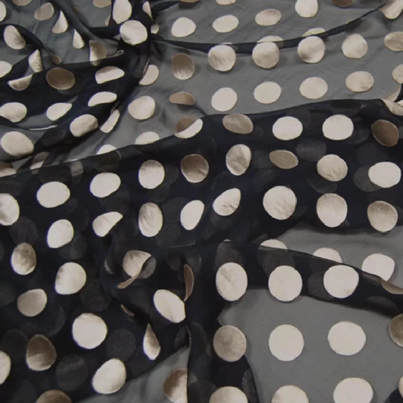 Black Color Popular Comfortable Feeling High Quality Good Price Silk Burn Out Fabric for Nice Summer Women Garments