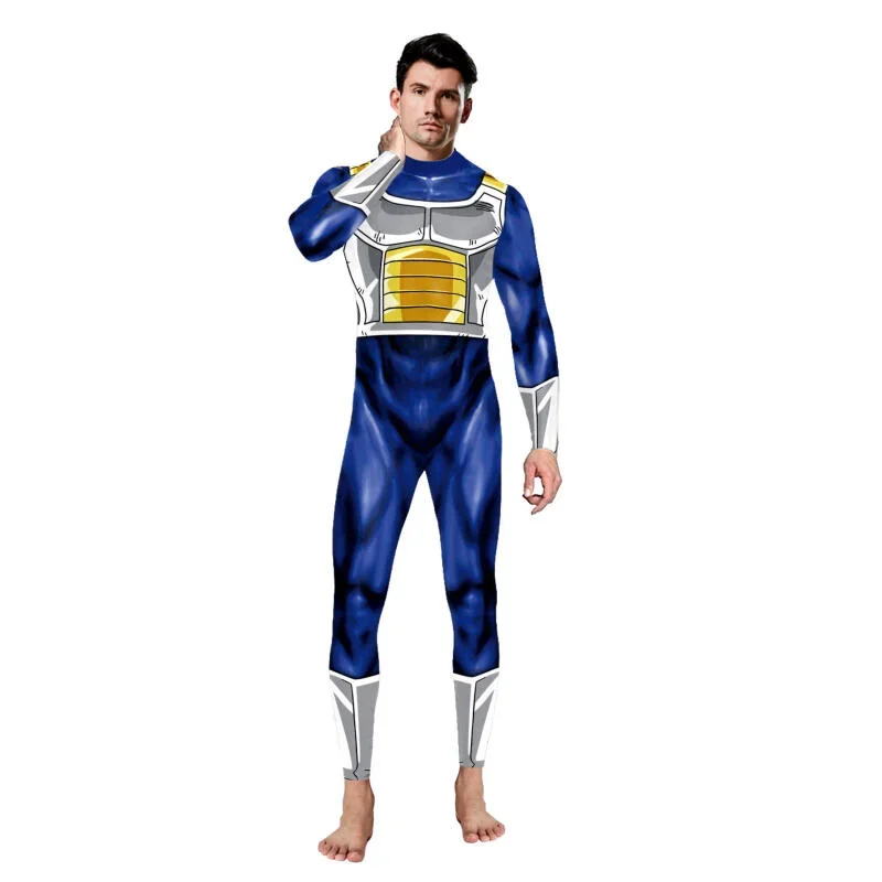 

2024 Anime Cosplay Goku Costume Adult Superhero Jumpsuits Halloween Carnival Costumes Uniform