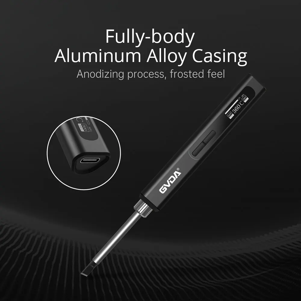 Soldering Iron Kit GVDA Smart Electric Soldering Iron 65W Adjustable Constant Temperature Portable