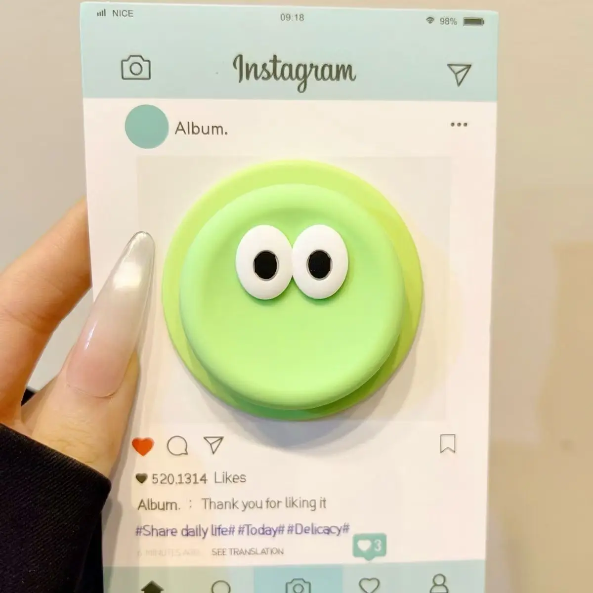3D Eye Silicone Magnetic Phone Holder and Expanding Stand