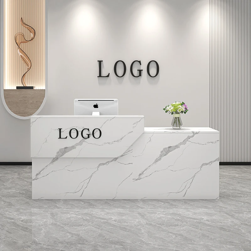 Simple Reception Desk Furniture Company Fronts Small Cashier Desk Bar Clothing Stores Beauty Salons Barber Shops Counter Table