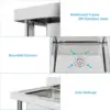Single Bowl Stainless Steel Utility Sink With Drainboard,Commercial Kitchen Sink For Laundry, Backyard, Garage, Restaurant 4