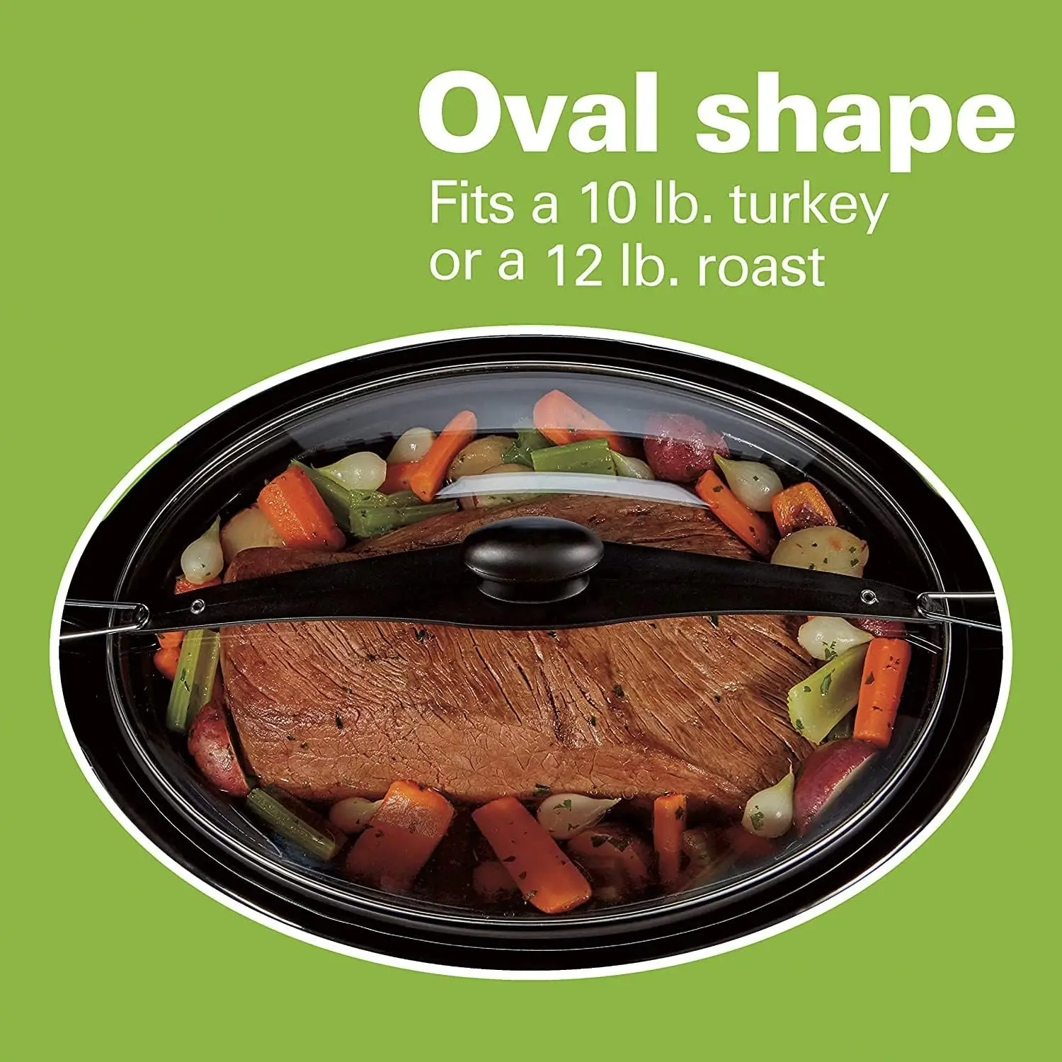 Slow Cooker - Stay or Go Portable With Lid Lock, Black 6