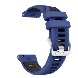 Enhanced Product Title: Premium Replacement Strap for Garmin Forerunner - Superior Quality Band Bracelet in 42mm Size (Royal Blue Black)