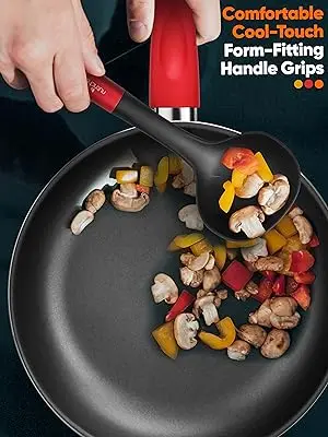 Description Picture 5 of itemNutriChef 21-Piece Nonstick Cookware Set Includes Saucepans Skillets Round & Square Baking Pans Loaf & Muffin Pans Pizza Crisper