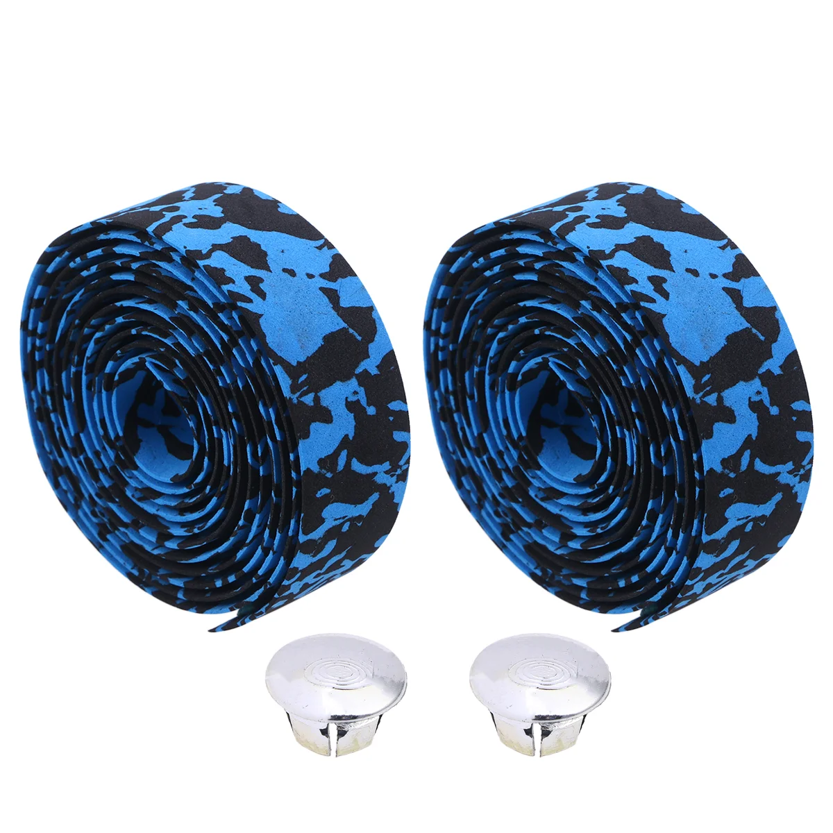

1 Pair PU Handlebar Bandage Disruptive Pattern Swathing Band (Camouflage Blue and Black)