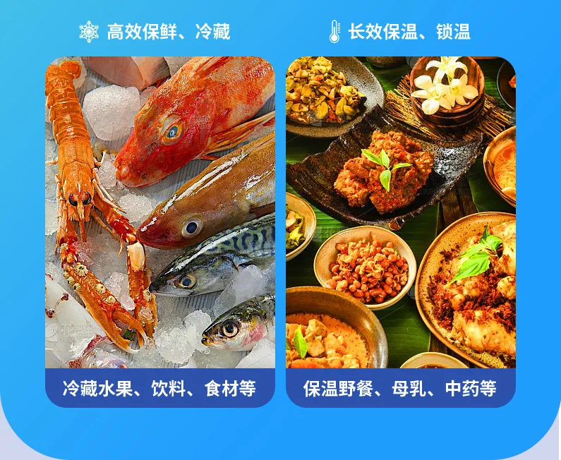 Description Picture 6 of itemPortable outdoor camping picnic ice cube night market stall food preservation car portable refrigerator cooler