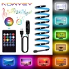 NOWYEY LED Strip 5V 5050 RGB USB Flexible Ribbon With Sound Sensor With 24 Keys Remote Control For TV Background Lighting 1