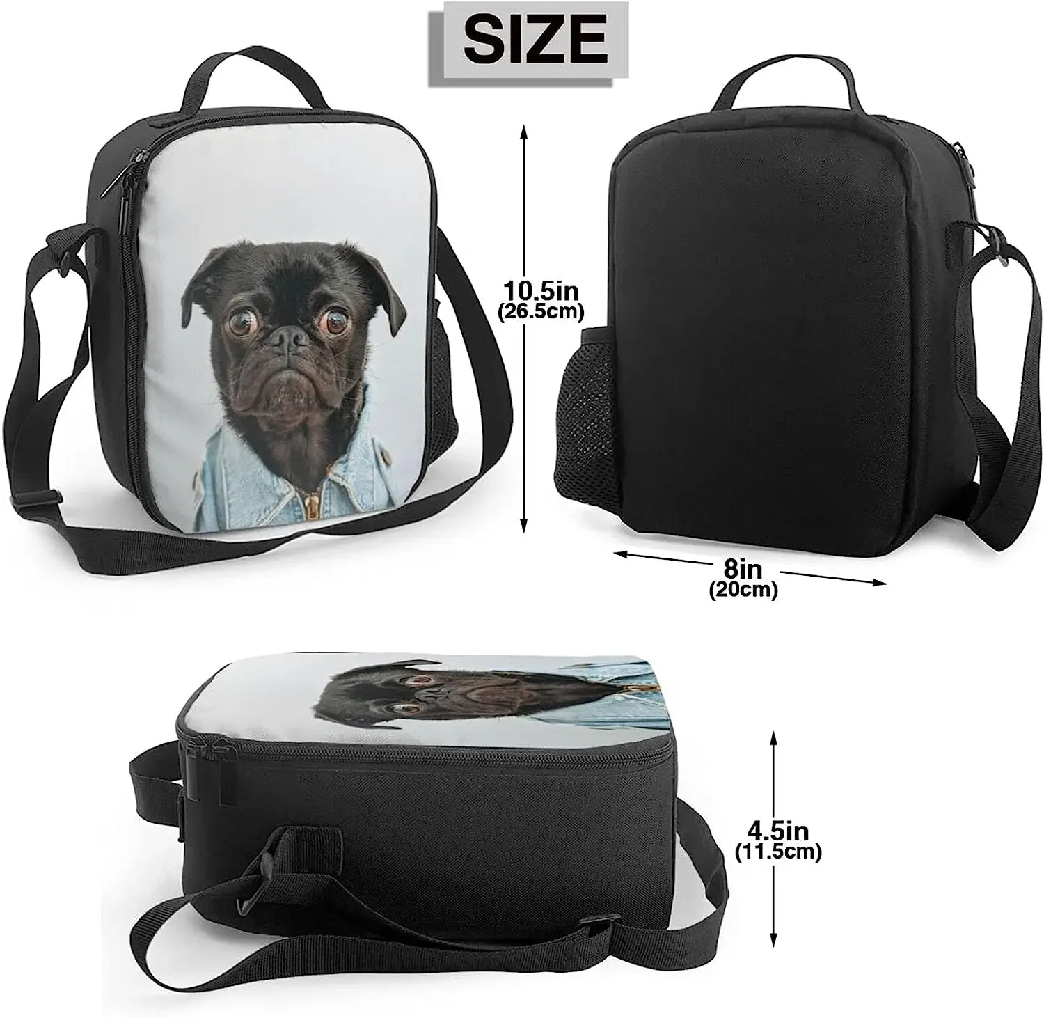 Personalized Thermal Lunch Box for Women Kids Lunch Bag with Container Insulated Tote Cooler Bag for Office Picnic