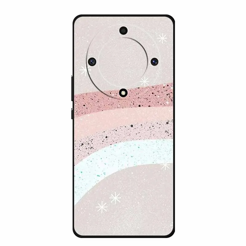 Stylish Painted Soft Silicone Back Cover for Honor X9a – Protective and Popular Coque