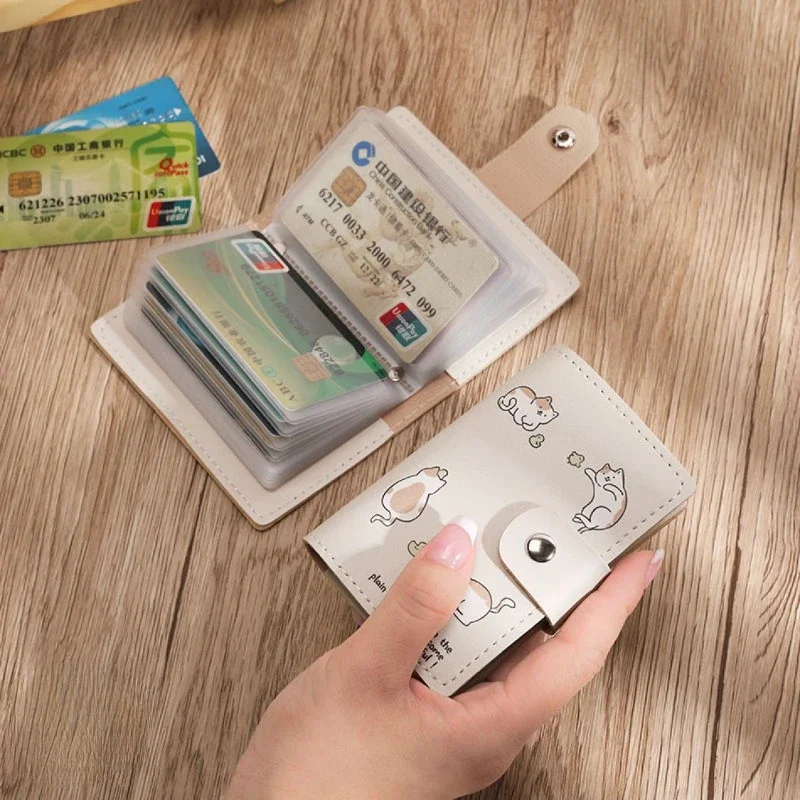 

Держатели для ID-карт, чехол для банковских карт с защитой от кражи, чехол для кредитных карт в виде кошки, шины, деловой чехол для телефона, органайзер для сумки