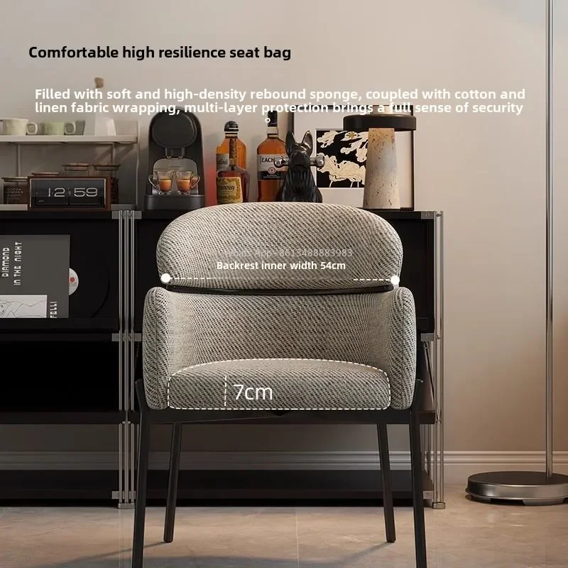 Chaise de loisirs minimaliste, légère, de luxe, pour maison, Restaurant rétro, salle à manger, dossier de Table nordique haut de gamme