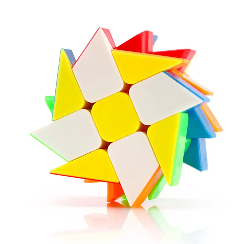 MoYu Windmill Cube Meilong Cubing Classroom 3x3 Magic Cube Stickerless Puzzle Cubes Professional Speed Educational Toys moyu polaris cube moyu meilong polaris cube stickerless mofangjiaoshi magic puzzle cube cubing classroom educational toy