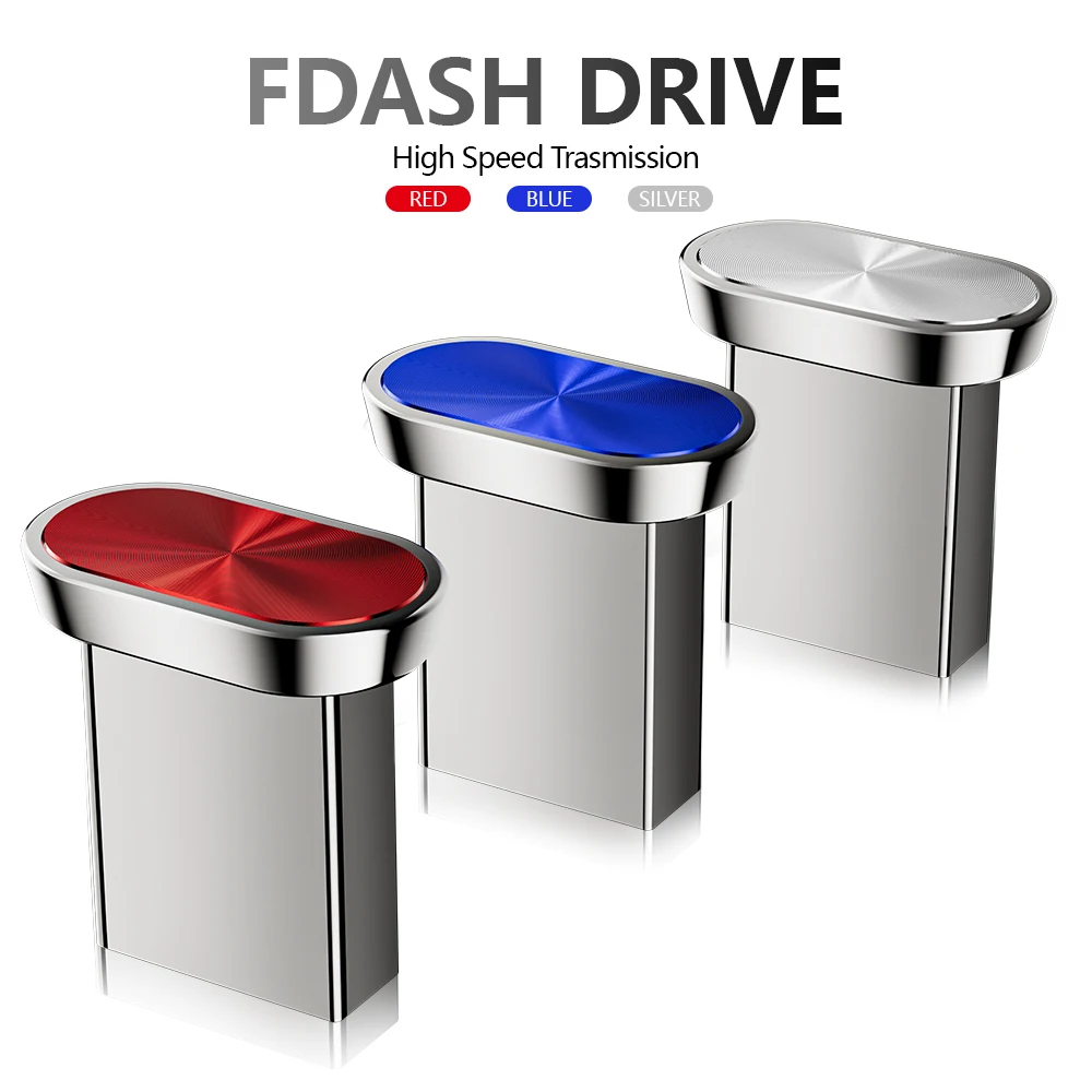 미니 메탈 USB 2.0 플래시 드라이브 128GB 비즈니스 기프트 메모리 스틱 64GB 버튼형 펜 드라이브 32GB 블루 USB 스틱 16GB U 디스크 8G 4G 128M