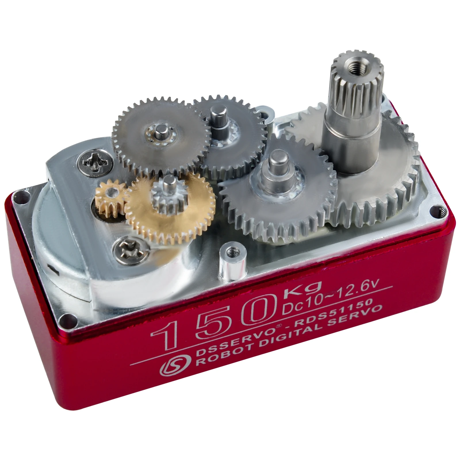 더블 샤프트 디지털 금속 로봇 서보, U 마운팅 브래킷 포함, IP66 방수, 180 270 도, 150KG, 12V, RDS51150