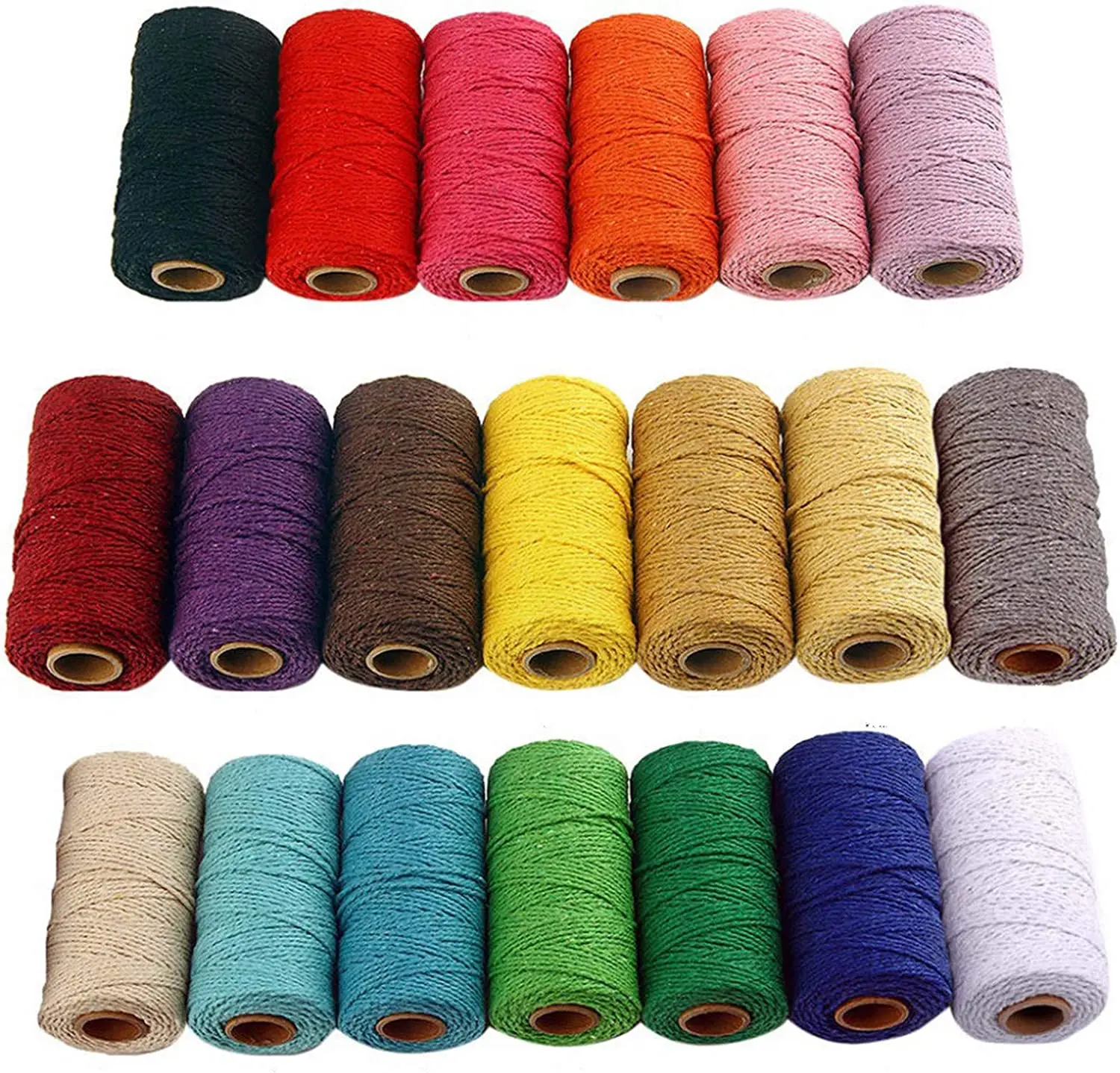 100M/Roll 2MM Macrame Cord Cotton Rope String Thread DIY Twine Crafts For Home Handmade Sewing Wedding Decoration Supply cotton rope macrame cord