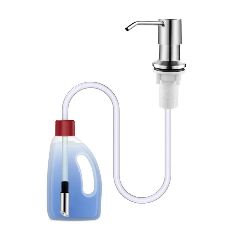 Kitchen sink pump Kitchen Sink Countertop Press Pump Apparatus 350 Ml Stainless Steel