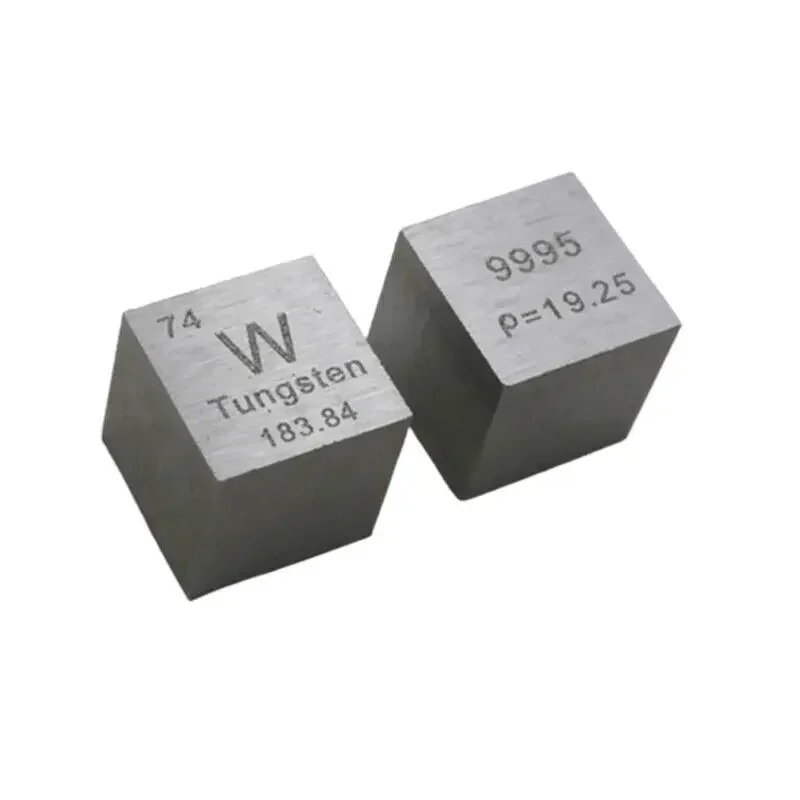 

99.95% High Purity Tungsten Metal W 19.16g Carved Element Periodic Table 10mm Cube