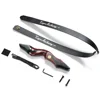 TOPARCHERY 60'' Archery Recurve Bow for Left-handed 25-50lbs Take-down Hunting Bow for Adults Outdoors Hunting 4