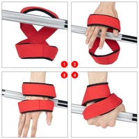 Padded Figure 8 Straps Deadlift Weight Lifting Wrist Straps Power Lifters Workout Pull-ups Horizontal Bar Gym Fitness 2