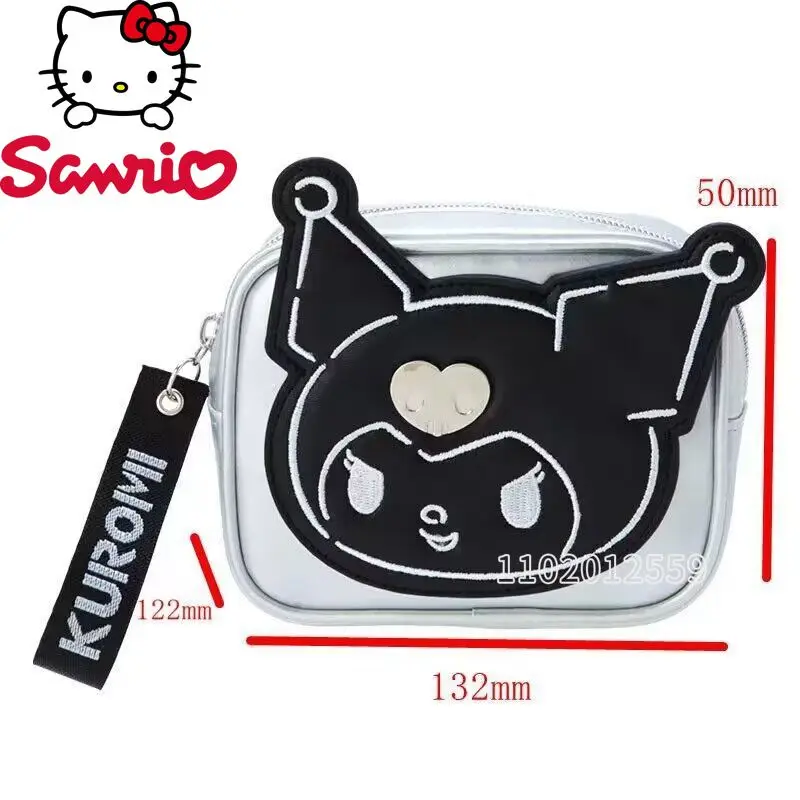 Sanrio Kuromi New Cosmetic Bag Luxury Brand Women's Cosmetic Bag Multifunctional Fashion Storage Bag Cartoon 3D Large Capacity