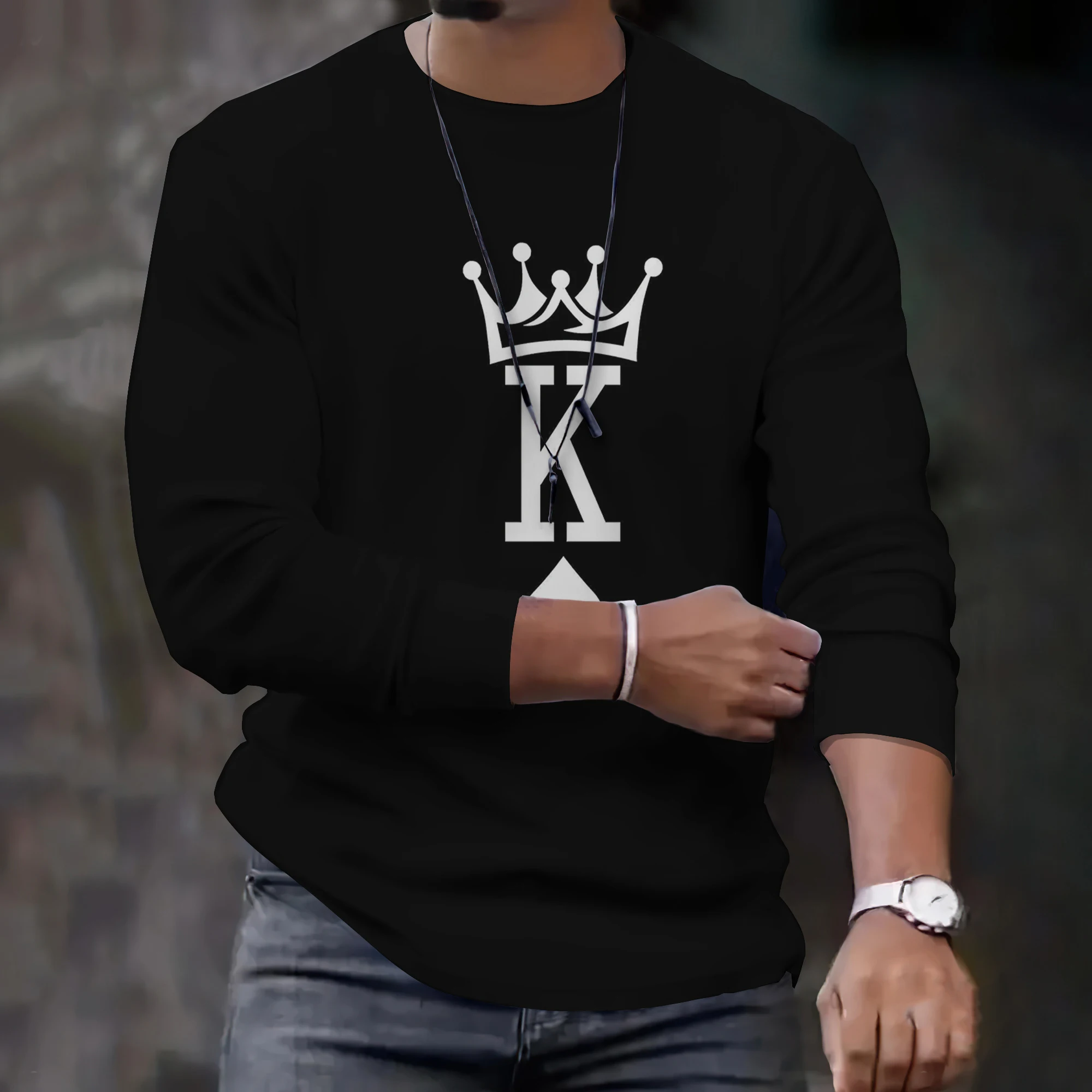 3D Print Long Sleeve T Shirt Streetwear Hip Hop Tops