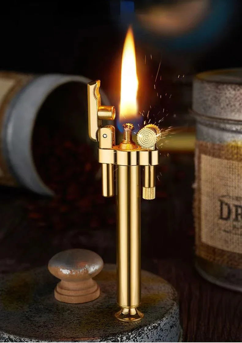 Bold Bamboo Lighter Torch Shaped Retro Kerosene Portable Easy Lighting Anywhere