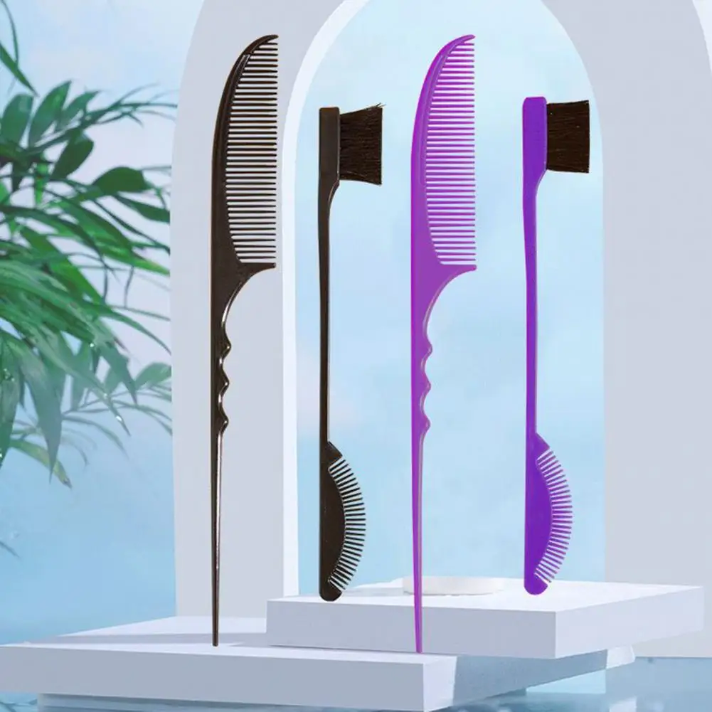 2 Pezzi Utile Pettine A Coda Pettine Liscio Denti Pettine A Doppia Estremità Spazzola Per Il Controllo Del Bordo A Doppia Faccia Pettine A Coda Di Cap