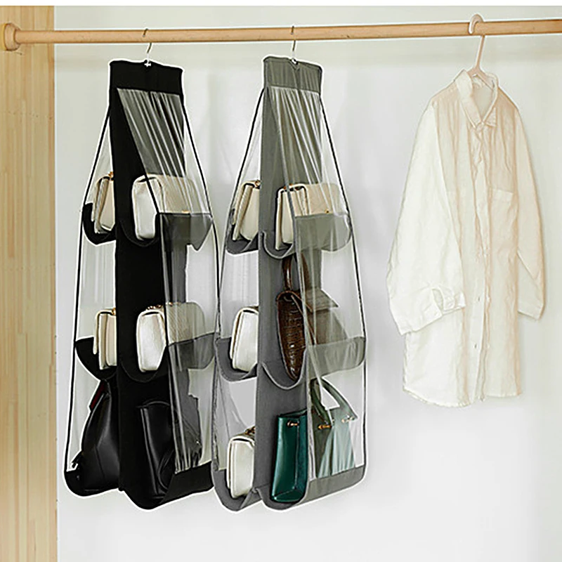 

Cross-border Multi-layer Leather Bag Organizer Bag Storage Bag Fabric Double-sided Hanging Storage Bag Household Storage Bag