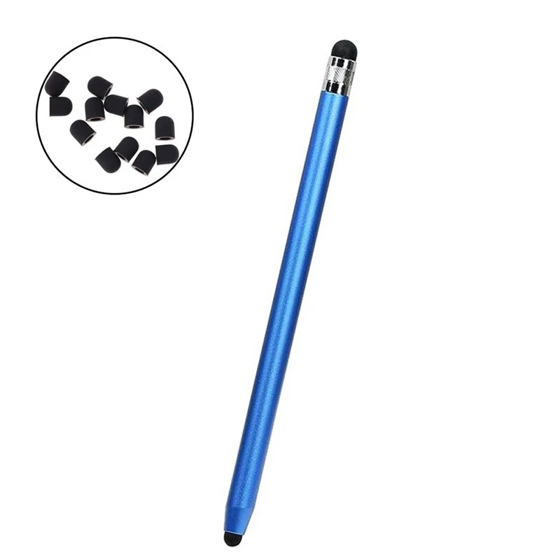 

High Quality 1PC Universal Pencil Double Silicon Head Touch Capacitive Screen Stylus Caneta Capacitive Pen For Tablet Smartphone