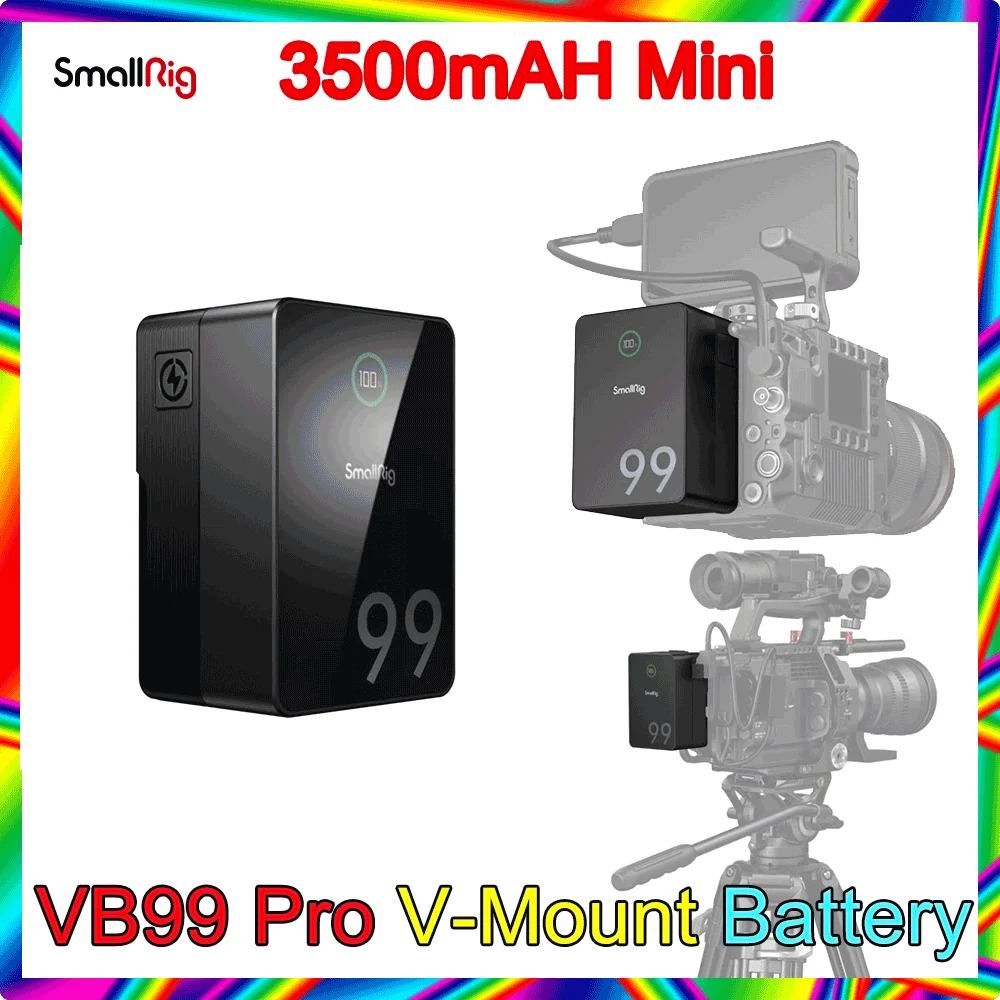 SmallRig-VB99Pro-99Wh-Mini-V-Mount-Battery-100W-Fast-Charging-3500mAh ...