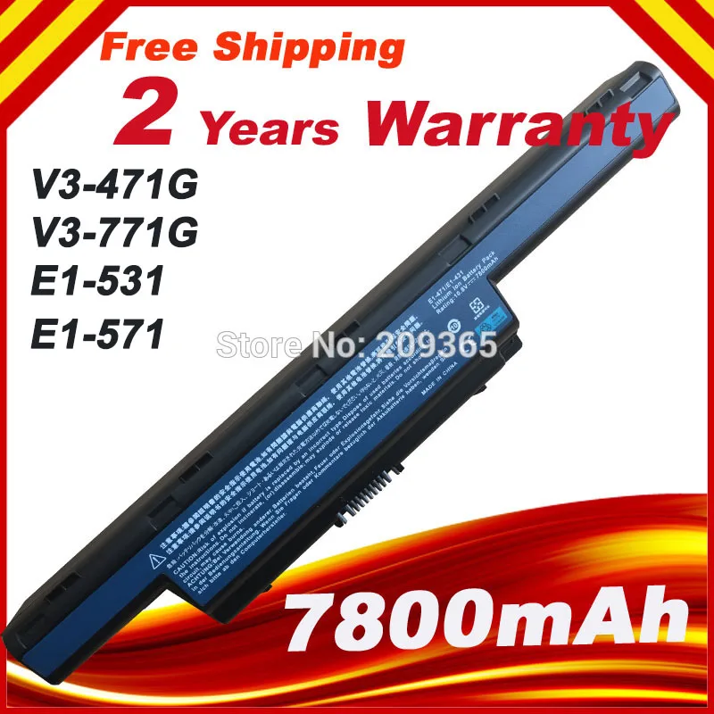 Bateria para Acer Aspire V3771g 4741 5551 5552 5552g 5551g 5560 5560g 5733 5741 As10d31 As10d51 As10d61 As10d71 As10d75 6600mah