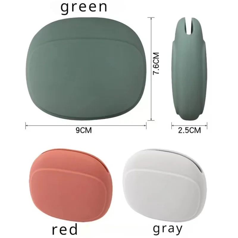 1PC Outdoor Sports Portable Silicone Earphone Storage Bag Data Cable Charger Storage Box Eva Earphone Cable Bag