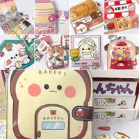 Paper Waffle Quiet Book Colorful Bread Cartoon Busy Book Fried Chicken Handmade Toy Snack Bar Sticker Game. 1
