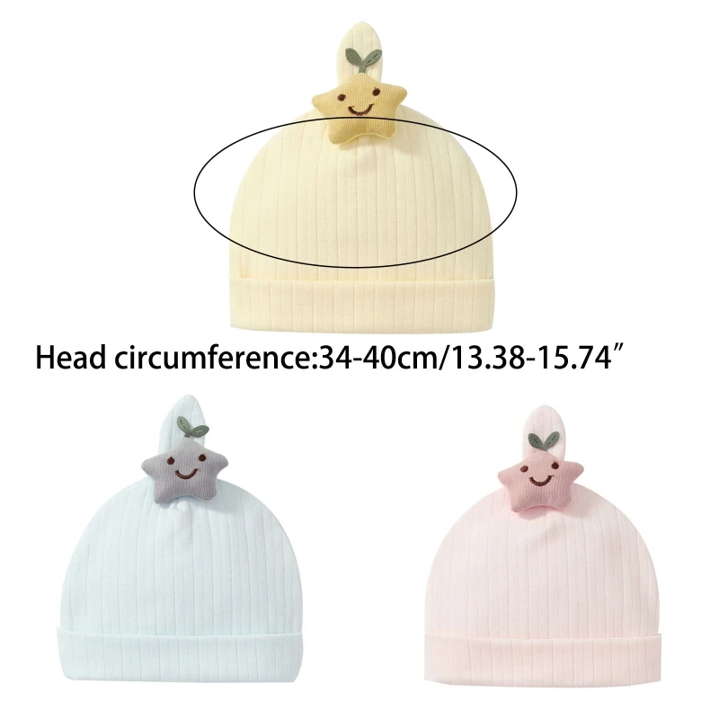 Toddler Newborn Baby Hat Star Boys and Girls Beanie Caps Infant Hats for 0-6 Months Kids Children