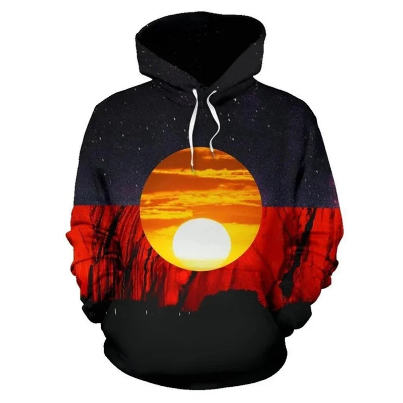 thumbnail image 1 of Novedades en sudaderas y sudaderas Sudadera con capucha aborigen de Australia Sudadera con capucha con estampado 3D para hombres Abrigo tipo jersey Ropa de moda genial para niños, 1 of 5