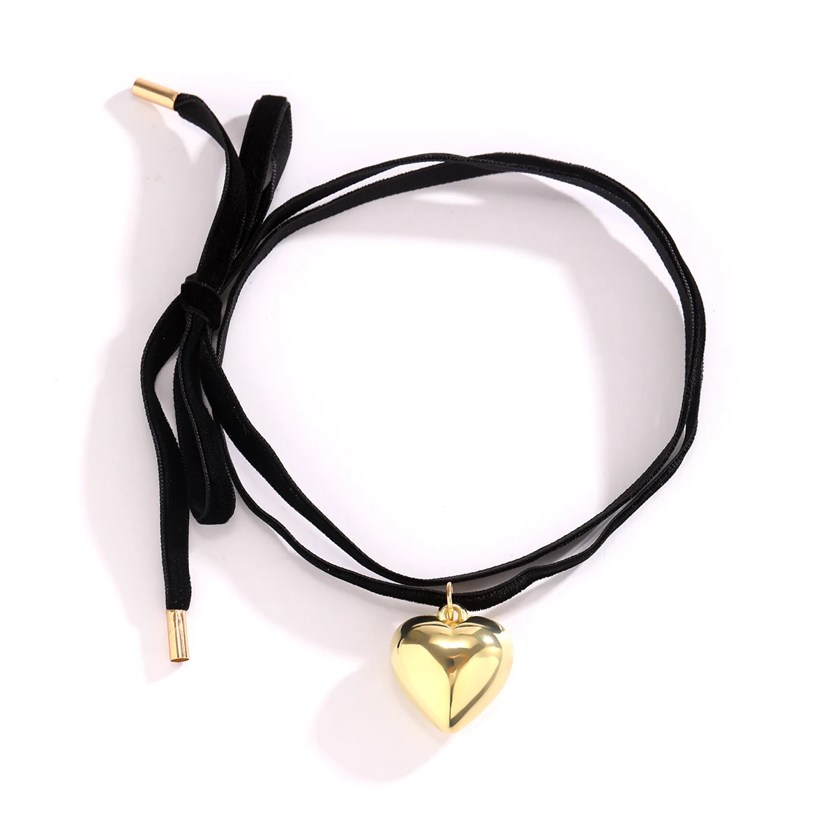 Long Drawstring Necklace for Women Pendant Black Cord Long Wrap Tie Choker Necklace  String Necklaces Y2K Jewelry - AliExpress