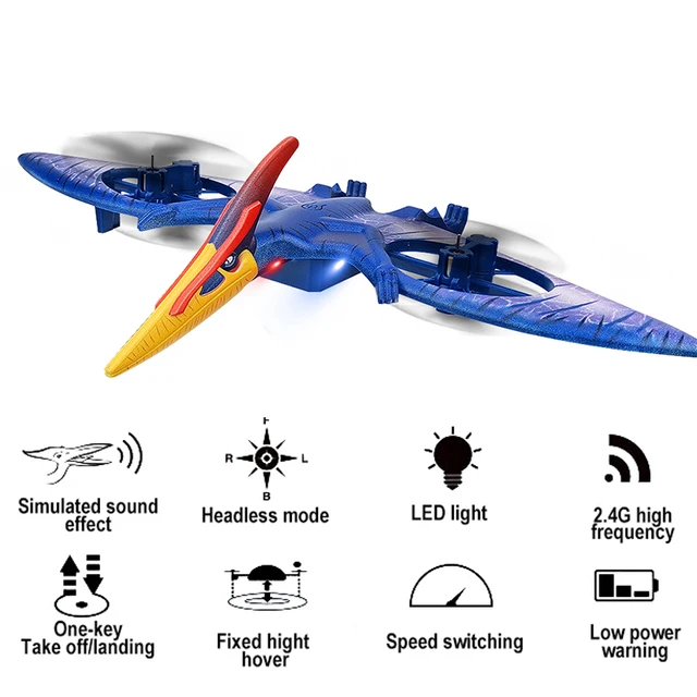 Mini Drone dinosaure télécommandé, 2.4G, hélicoptère radiocommandé – Image 2