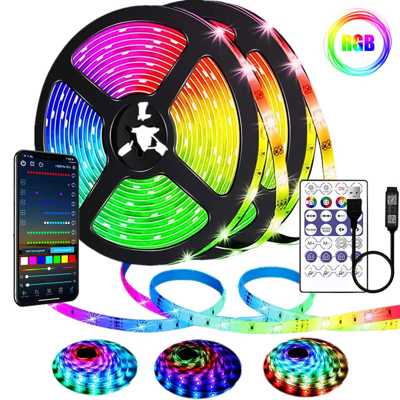 Светодиодная ленсветильник RGB 5050 с Bluetooth-управлением 1-30 м |