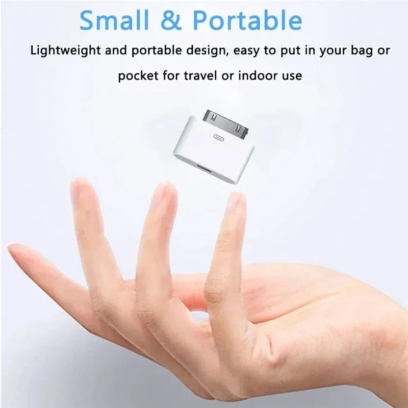 30핀 어댑터 8핀 남성용 조명-30핀 여성용 충전 동기화 컨버터 (아이폰 4, 4S, 아이패드 2, 3, 아이팟 터치용 충전기 액세서리)